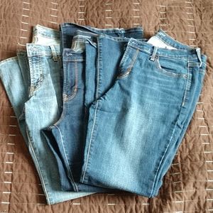 Three Women's jeans size 10 petite bootcut